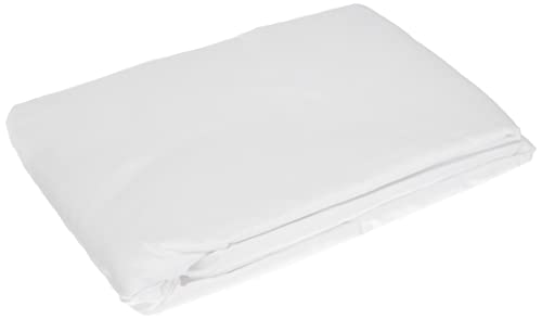 Amazon Basics - Lenzuolo singolo con angoli, Policotone 200 fili, bianco - 90 x 200 x 30 cm