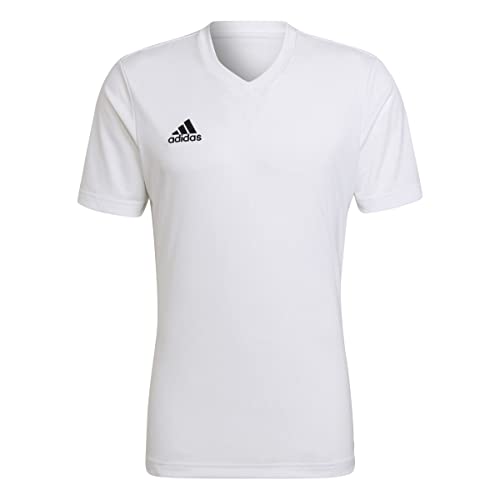 adidas Entrada 22 Short Sleeve Jersey, T-Shirt Uomo, White, L
