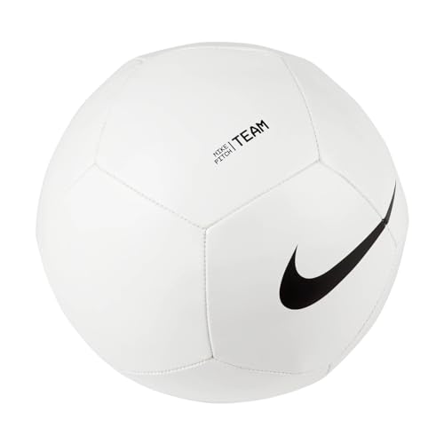 Nike Pitch Team Ball DH9796-100, Unisex footballs, white, 5 EU