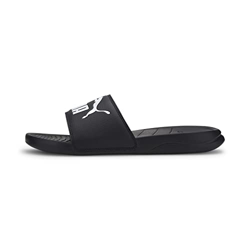 PUMA Unisex Adults' Fashion Shoes POPCAT 20 Slide Sandal, PUMA BLACK-PUMA BLACK-PUMA WHITE, 46