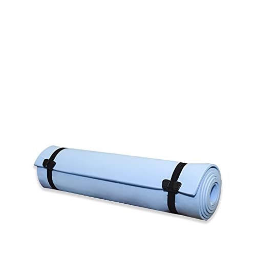 Virsus Tappetino Camping misura 180 x 50 cm Stuoia da Campeggio tappeto sport palestra fitness yoga antiscivolo colore azzurro
