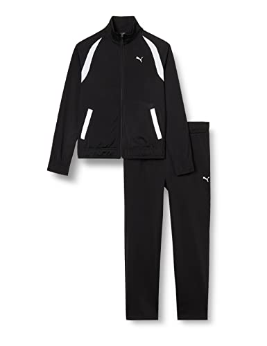 PUMA Classico Tricot Suit Op, Tuta Track Donna, Black, L
