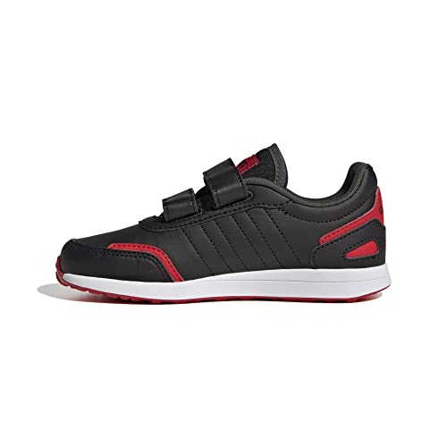 adidas Vs Switch 3 Lifestyle Running Hook And Loop Strap, Sneaker Unisex - Bambini e ragazzi, Core Black Ftwr White Vivid Red, 28 EU