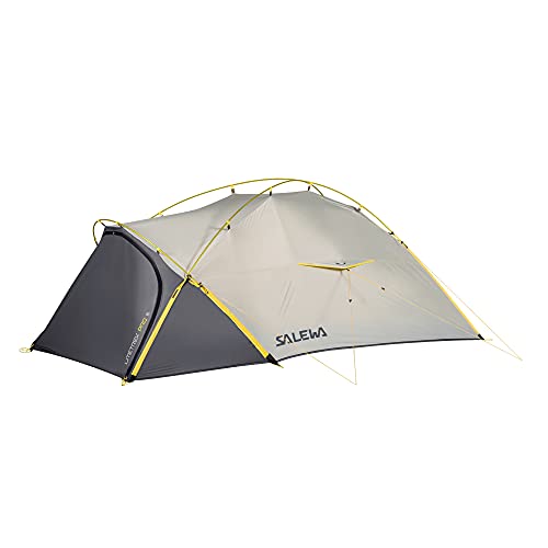 Salewa Litetrek Pro III Tenda per 3 persone, da Trekking, Unisex adulto, Lightgrey/Mango, Taglia Unica