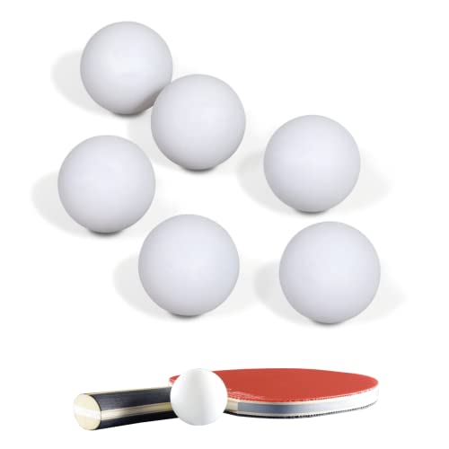 6x Pallina da Ping Pong, Set di Dimensioni Standard 40mm – 2,7g, Palline da Gioco per Beer-Pong, da Allenamento da 40 mm per Principianti, da Esterno o Interno