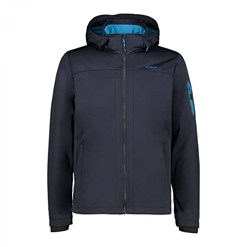 CMP Windproof And Waterproof Lightweight Softshell Jacket WP 8,000, Men's, Antracite-Danube, 52