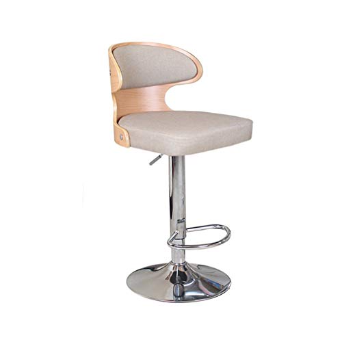 Penisola Cucina Sgabello da Bar，sedie da Bar，sedie Alte con Schienale，sedie Regolabili in Altezza (Color : Bar stools Set of 2 White)