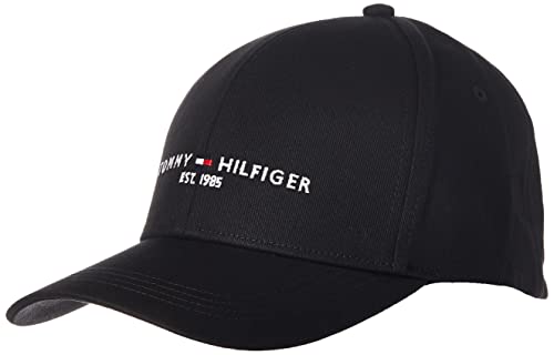 Tommy Hilfiger TH Established cap Cappello, Black, Taglia Unica Uomo