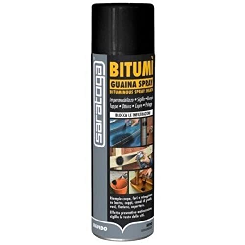 Guaina spray Bitumì a Base di bitume impermeabilizza e sigilla 500 ml Nero