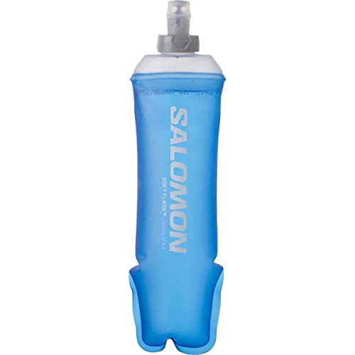 Salomon Soft Flask 500ml/17oz 28 Borraccia Flessibile Unisex, Comfort, Valvola ad alto flusso, Facilità di utilizzo, Clear Blue