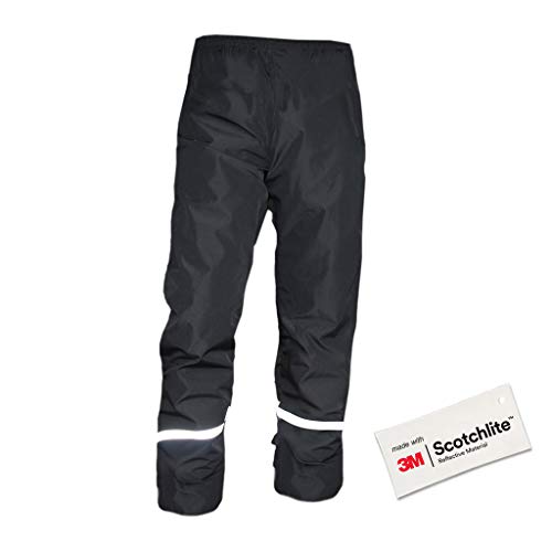Salzmann 3M Pantaloni da Pioggia Riflettenti | Pantaloni da Trekking Impermeabili, Antivento e Leggeri | Realizzati con Materiale 3M Scotchlite