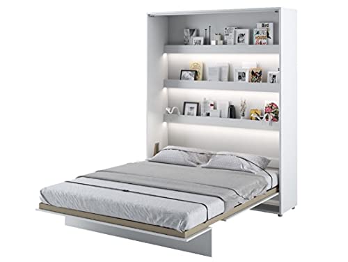 Lenart - Letto a scomparsa Bed Concept verticale 180 x 200 cm, bianco satinato