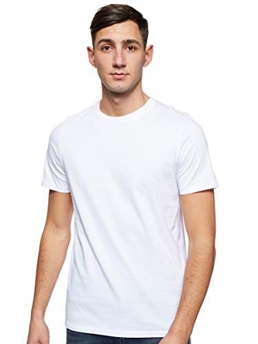 JACK & JONES Jjeorganic Basic Tee SS O-Neck Noos T-Shirt, White Detail, M Uomo