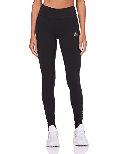 adidas Essentials High-waisted Logo, Leggings, Donna, Black/White, XL