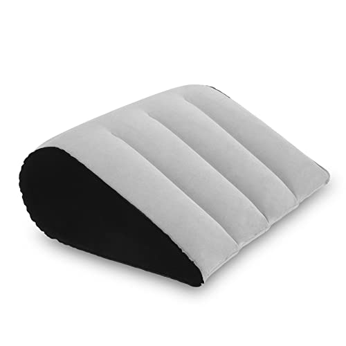 Cuscino a forma di cuneo per ridurre la pressione in vita e schiena Cuscino Gonfiabile Minimalista Blu Cuscino Ausiliare Postura Yoga Gray