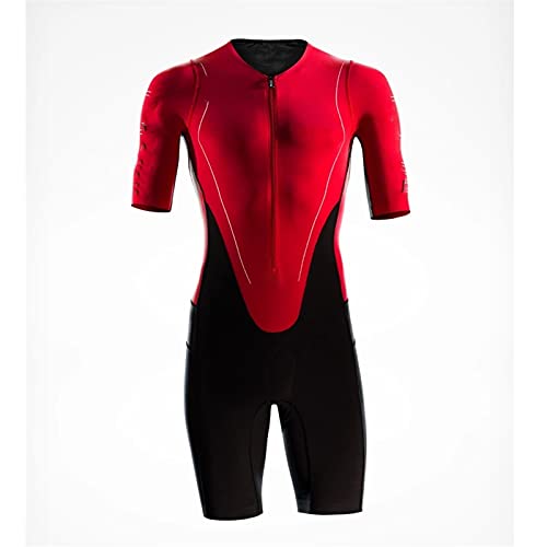 TRIATHLON Suit Team Skinsuit Body Tuta Bicysuit da uomo Running/Nuoto/Kit da ciclismo MANGNIU (Color : 8, Size : X-Large)