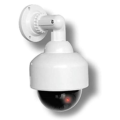 Dummy - Telecamera finta con obiettivo Speed Dome con luce lampeggiante, impermeabile, per interni ed esterni, alta qualità