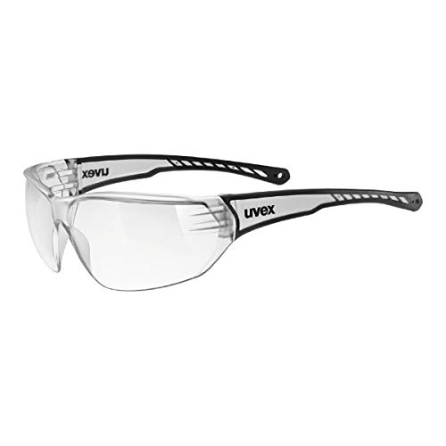 uvex sportstyle 204, occhiali sportivi unisex, specchiato, comfort senza pressione e tenuta perfetta, clear/clear, one size