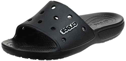 Crocs Classic Crocs Slide Unisex - Adulto Slide, Sandali a Punta Aperta, Nero (Black), 43/44 EU