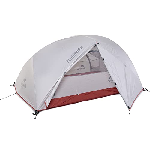 Naturehike Star-River Tenda Ultraleggera per 2 Persone Doppio Strato Tenda da Escursionismo Impermeabile Tenda da Viaggio (20D Grigio)