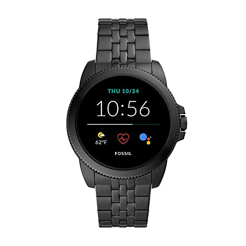 Fossil Smartwatch GEN 5E Connected da uomo con Wear OS by Google con Cinturino in Acciaio Inossidabile + Cinturino dell'Orologio in Silicone Marrone Chiaro, S221300