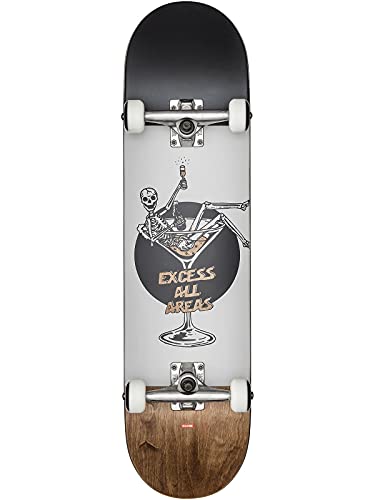 Globe Skateboard G1 Excess 8.0' - White/Brown