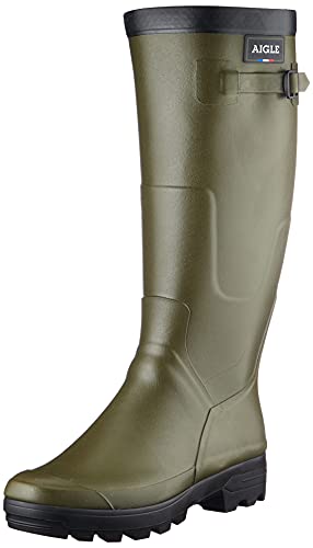 Aigle BENYL M, Stivali di Gomma da Lavoro Unisex-Adulto, Verde (Kaki), 45 EU