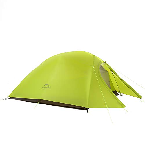 Naturehike Cloud-Up 2 Tenda Ultraleggera per Zaino in Spalla per 2 Persone Escursionismo Cmaping All'aperto(20D Verde Chiaro)