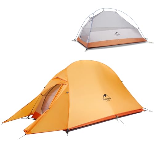 Naturehike Cloud-up Ultralight 1 Persona Tenda Impermeabile Double-Layer Camping Campeggio (210T Arancia aggiornare)