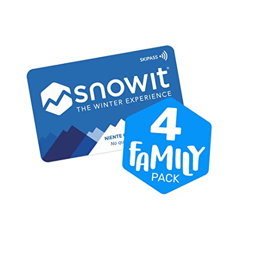 Snowitcard Family Pack - 4 Ski Card Salta-Fila per Lo Skipass Online