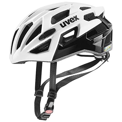 Uvex S4109680217, Bike Helmets Unisex Adulto, Race White Black, 56-61