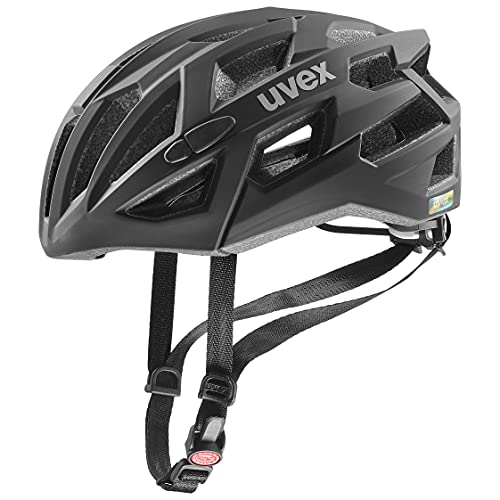 Uvex S4109680117, Bike Helmets Unisex Adulto, Race Black, 56-61