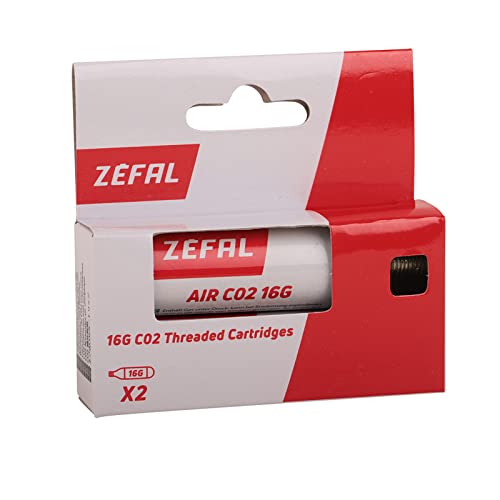 ZEFAL, Cartuccia CO2 16G - 2 Cartucce per Pompa CO2 Bici