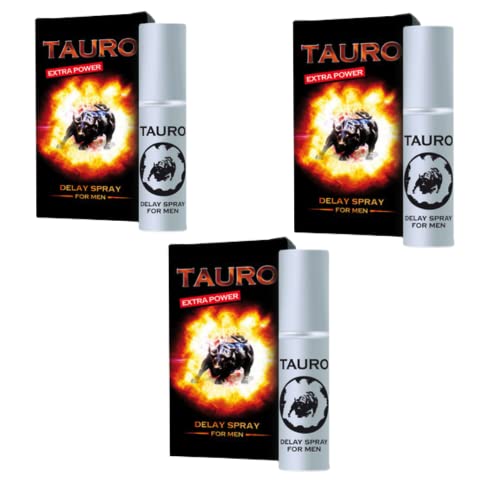 3x Tauro Ritardante Spray Extra Power 5ml + 3 Profilattici in omaggio