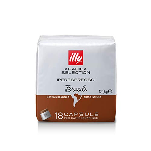 Illy Iperespresso Arabica Selection Brasile - Caffè in Capsule, Note di caramello, 108 caps