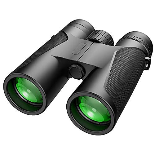 Binocolo, binocolo impermeabile HD 12x42, dotato di obiettivo FMC prisma BAK4, adatto per birdwatching, trekking, caccia, concerti e sport all'aria aperta