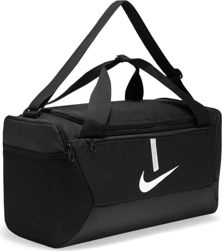 Nike Academy Borse Sportive Black/Black/White One Size, 53 x 26 x 28 cm 500 grammi
