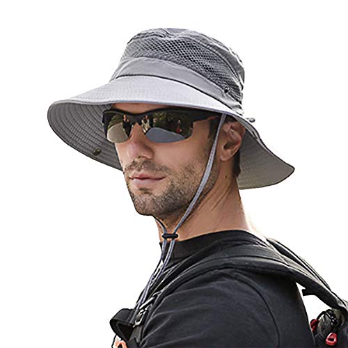 SIYWINA Cappello da Pescatore per Pesca Cappelli Uomo Estivo con Protezione UV
