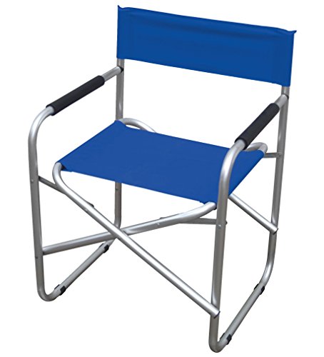 Sedia regista In alluminio e PVC 600d Colore blu.
