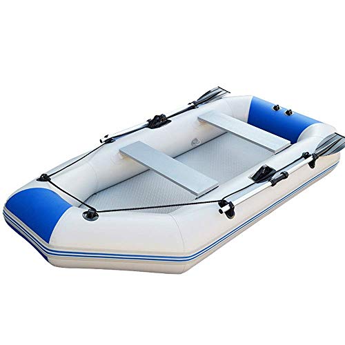 WBJLG Kayak Gonfiabile 2,3 Metri 3-4 Persone Barca da Pesca Motore Gommone Kayak Gommone aggiornato Gommone con Fondo Duro Spesso