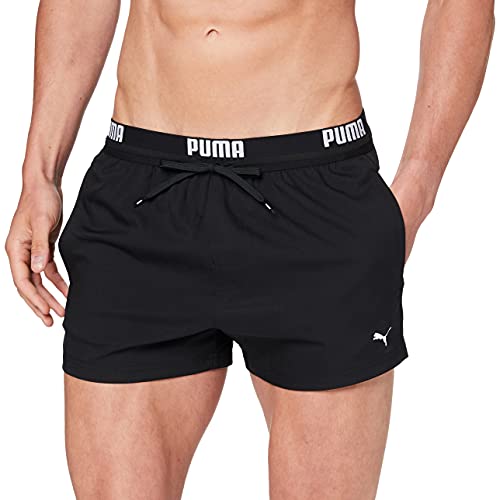 PUMA Swim Men Logo Short Length Swim Shorts 1P - C: Black_T: L