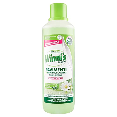 Winni's Detergente Ipoallergenico per Pavimenti e Superfici Lavabili 40 Lavaggi, 1000ml