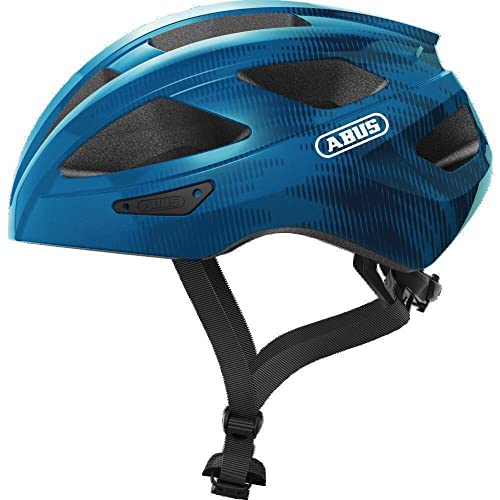 ABUS Macator Casco da ciclismo - Casco da bici sportiva per principianti - Per uomo e donna - Blu, Taglia S