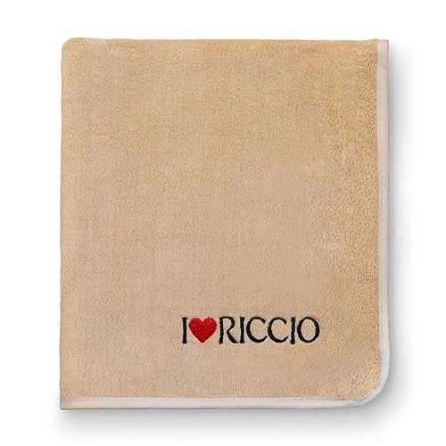 I Love Riccio Asciugamano Capelli Ricci in Microfibra, Asciugamano Plopping e Scrunching per Onde e Ricci Ideali, Rende i Capelli Morbidi e Lucidi, Colore Grigio, 90 x 54 cm