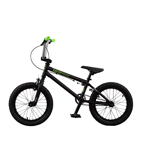 MGP Madd Gear BMX Freestyle Bicicletta per bambini, 16 pollici Pro, leggera, 10,55 kg, colore nero