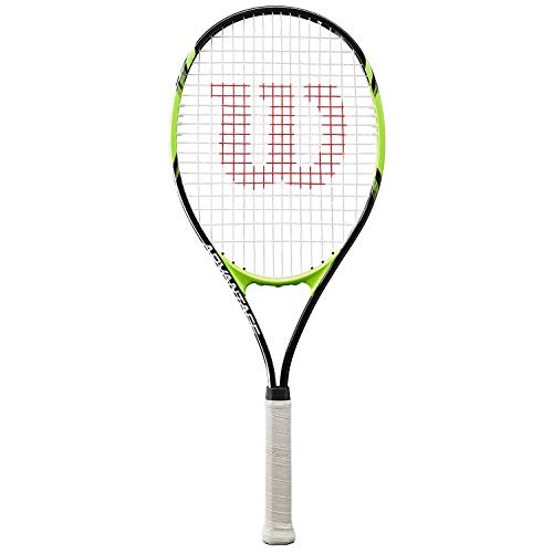 Wilson Advantage XL, WRT30140U3 Racchetta da Tennis per Giocatori Principianti e Amatoriali Unisex Adulto, Nero/Verde, L3