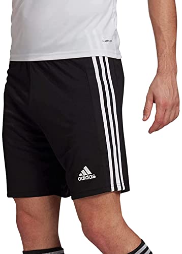adidas Squadra 21, Pantaloncini da Calcio Unisex-Adulto, Nero Bianco, M
