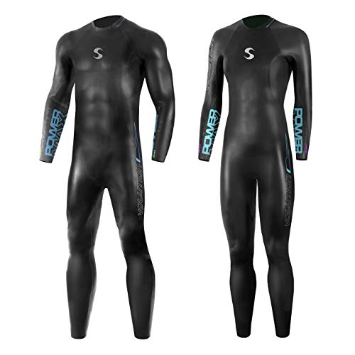 Synergy Triathlon Wetsuit 3/2mm - Volution Full Sleeve Smoothskin Neoprene for Open Water Swimming Ironman & USAT Approved (Women, Women's W3)