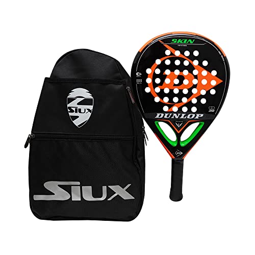 Dunlop - Racchetta da paddle Skin Control Soft + tracolla Siux / racchette da paddle per donna / uomo / bambino / migliori racchette da padel con alto controllo di colpo , telaio in carbonio