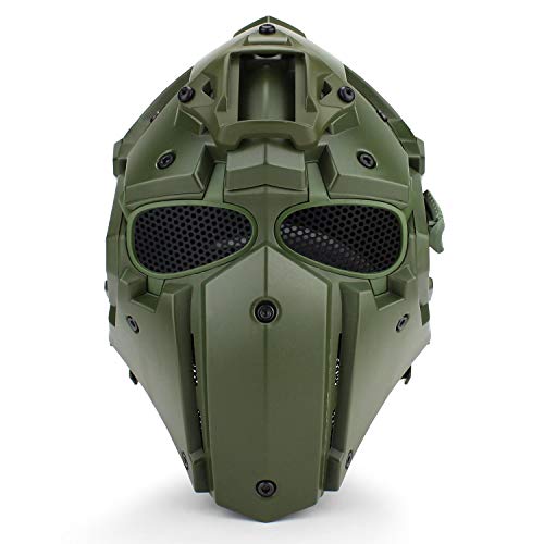 Lejie Tattico Airsoft Casco Maschera Protezione Integrale Maschera Occhiali da Caccia Paintball Tiro Moto Militare Gioco di Ruolo Puntelli di Film